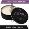 Vela para masajes dessire con aroma a coco 30gr